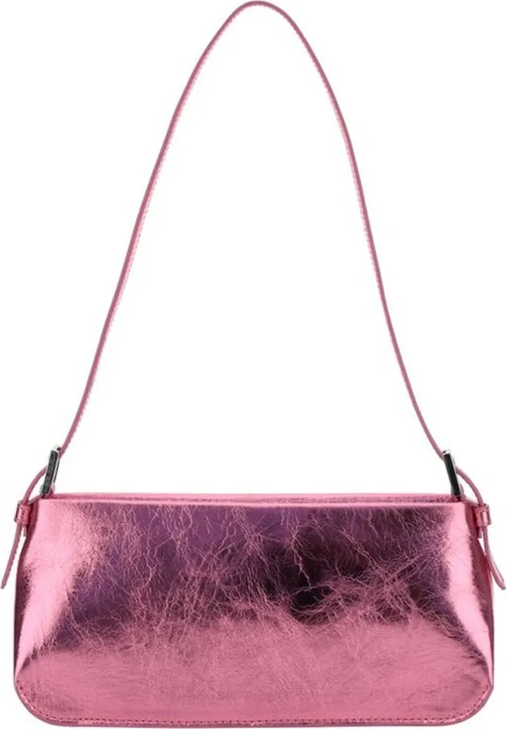 By Far Dulce Lipstick Metallic Zipped Shoulder Bag
