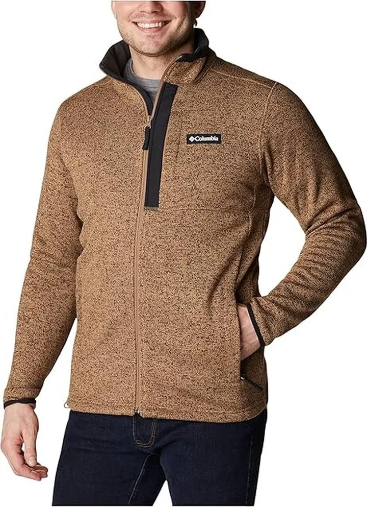 Columbia Sweater Weather Full Zip (Delta Heather) Men's Clothing