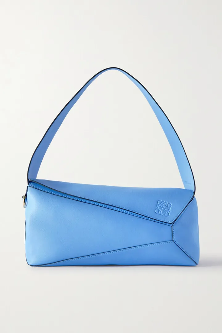 Loewe - Puzzle Leather Shoulder Bag - Blue