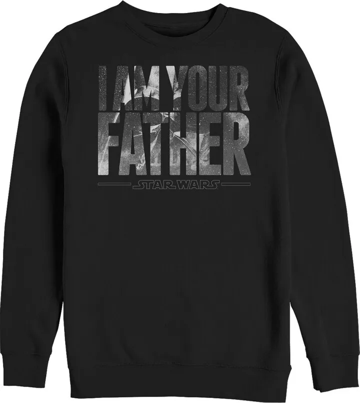 Men's Star Wars Darth Vader Space Father Sweatshirt - Black - Medium