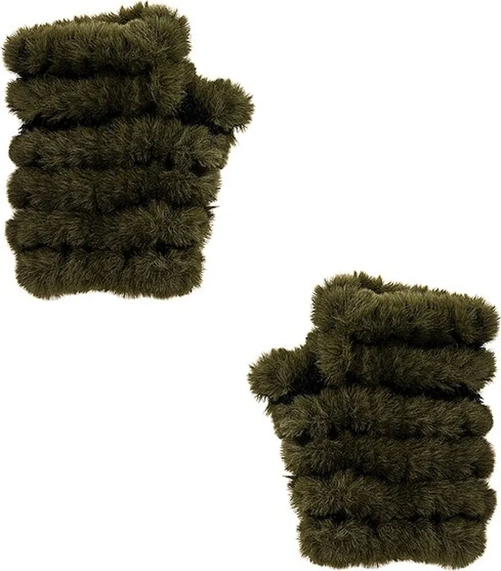Faux Fur Mitten
