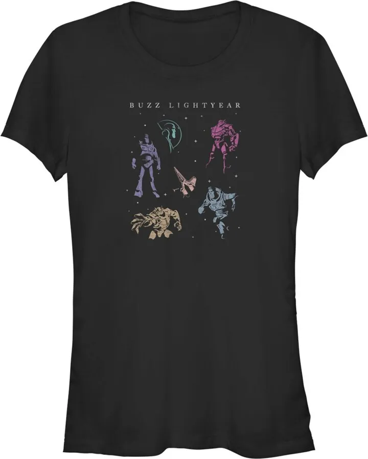 Junior's Lightyear Buzz in Space T-Shirt - Black - Small
