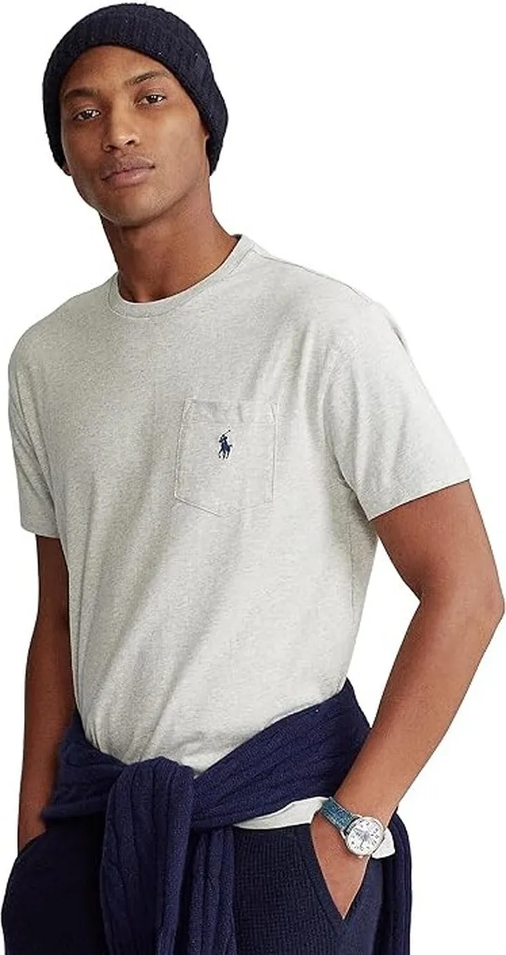Polo Ralph Lauren Classic Fit Pocket Tee (Taylor Heather) Men's T Shirt