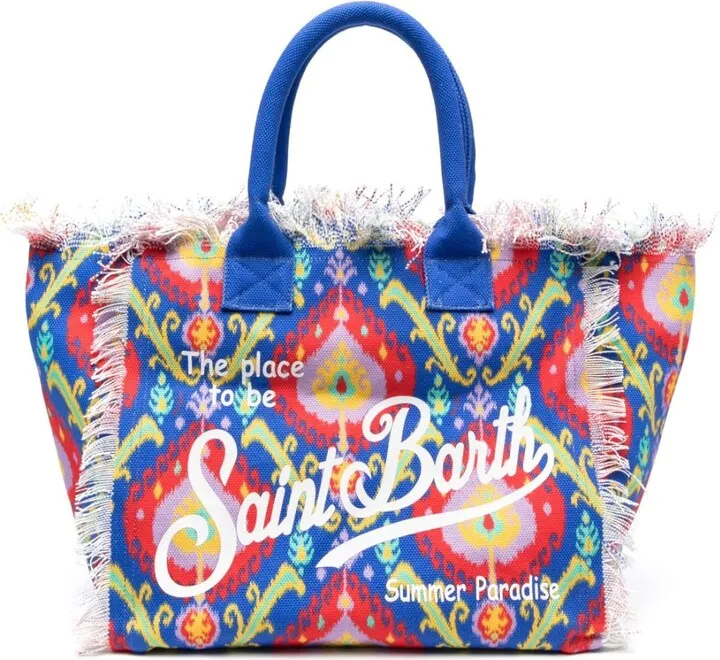 Vanity fringed tote bag