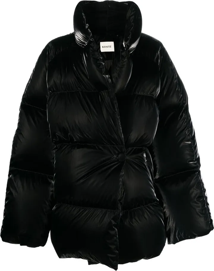Mott high-shine puffer coat