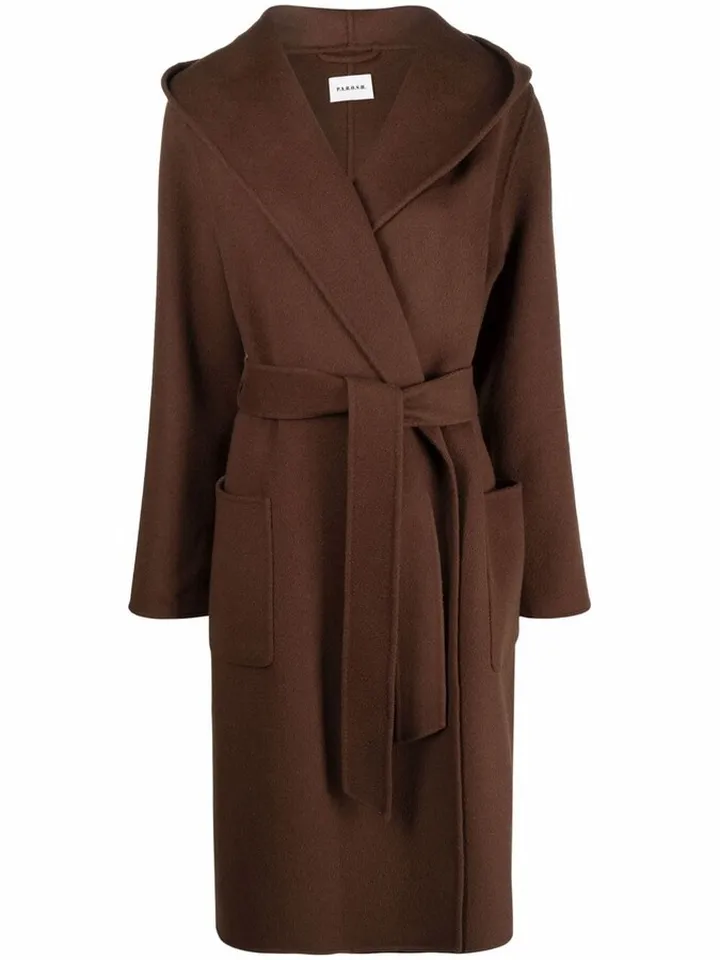 Belted Wool Trench Coat