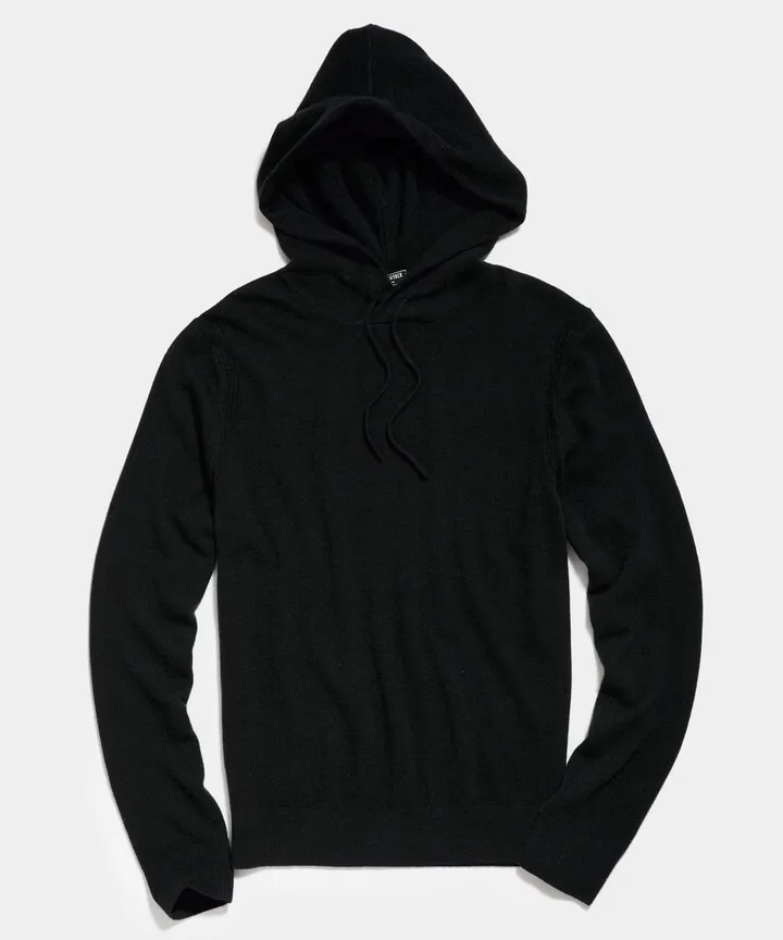 Cashmere Hoodie in Black