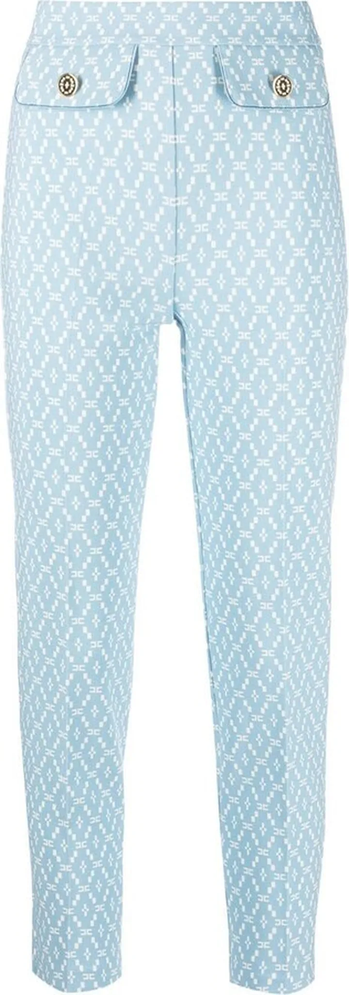 Monogram Print Slim Trousers