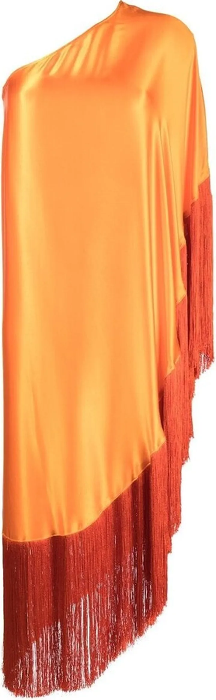 Ayla fringed one-shoulder tunic