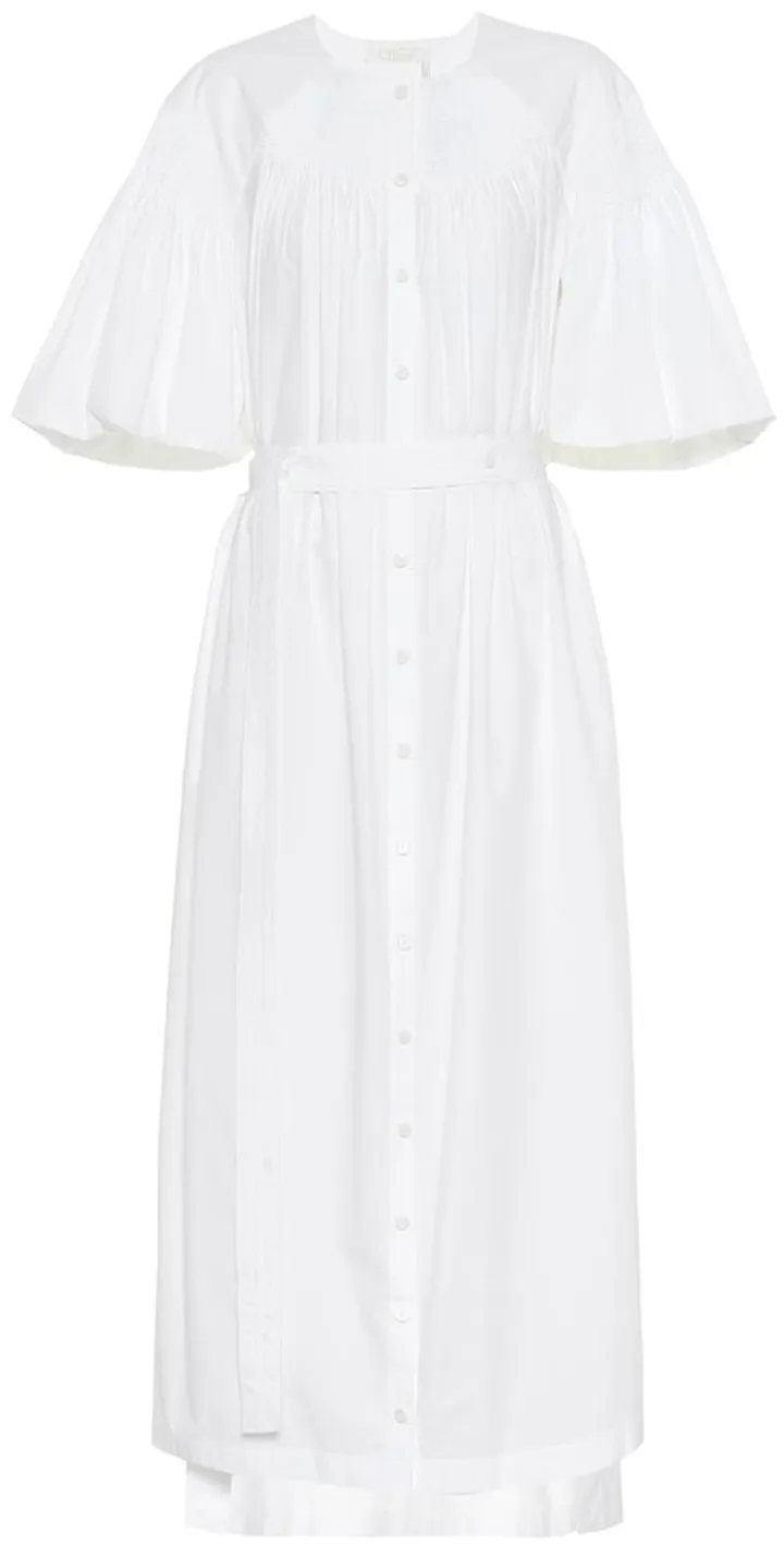 Cotton midi dress