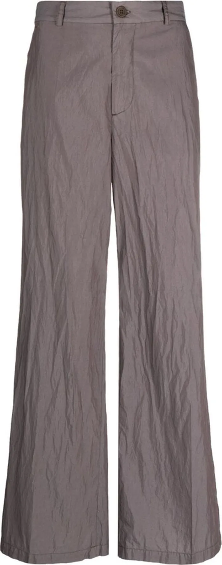 Wide-Leg Cotton Trousers