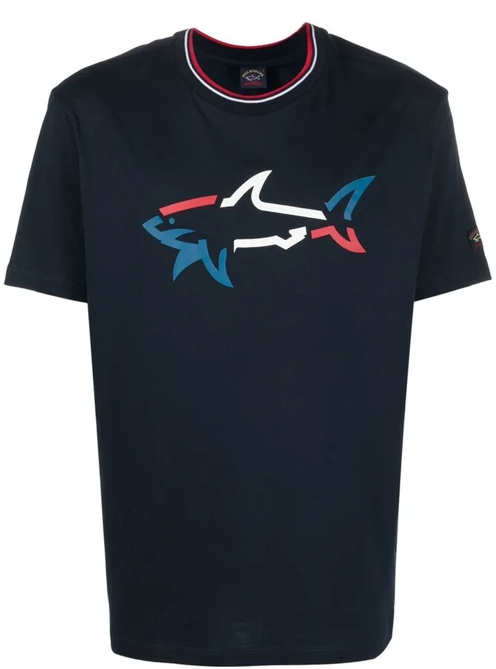 logo-print detail T-shirt