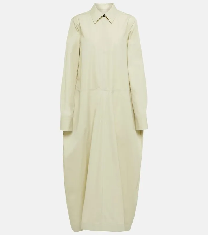 Oversized cotton shirt dress