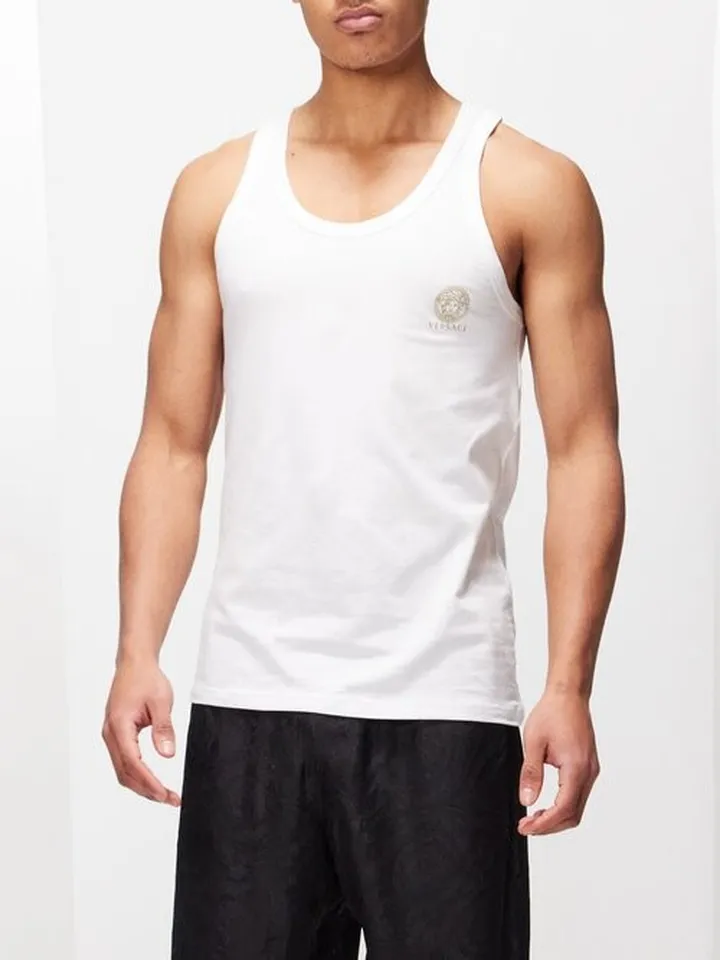Medusa-print Cotton-blend Vest