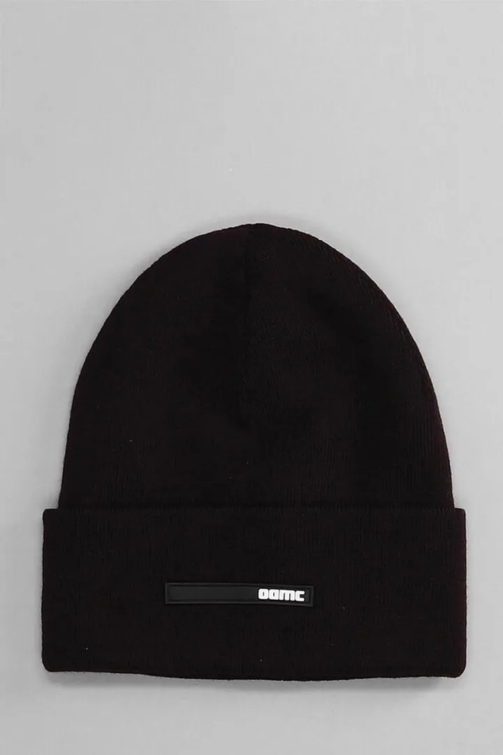 Watch Cap Hats In Bordeaux Wool