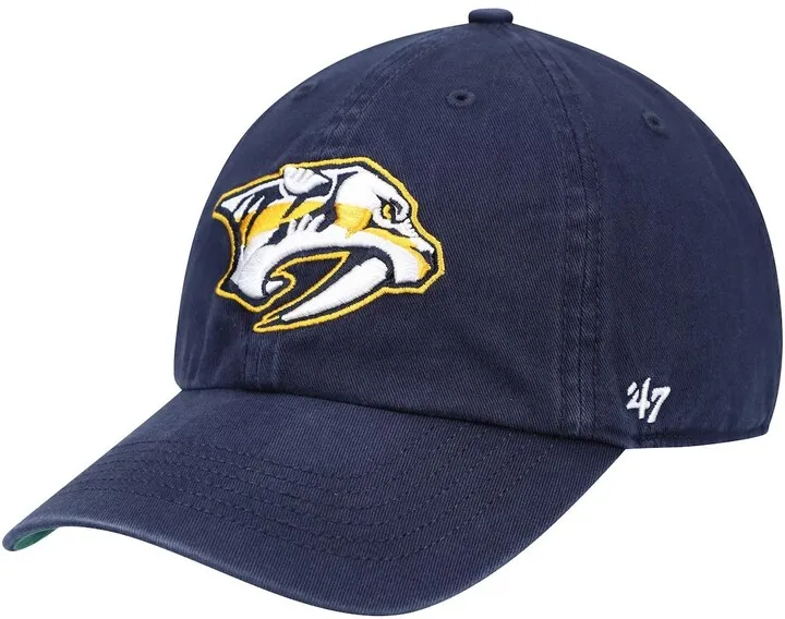 Men's '47 Navy Nashville Predators Team Franchise Fitted Hat
