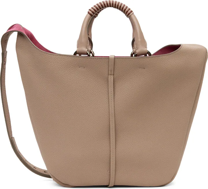 Chloé Beige Medium Deia Shoulder Bag