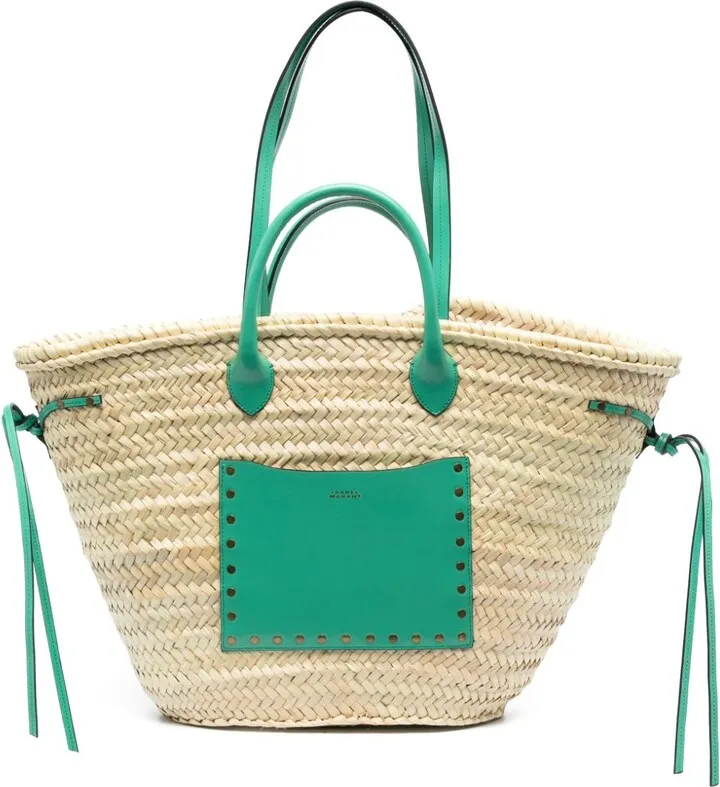 Cadix raffia basket bag