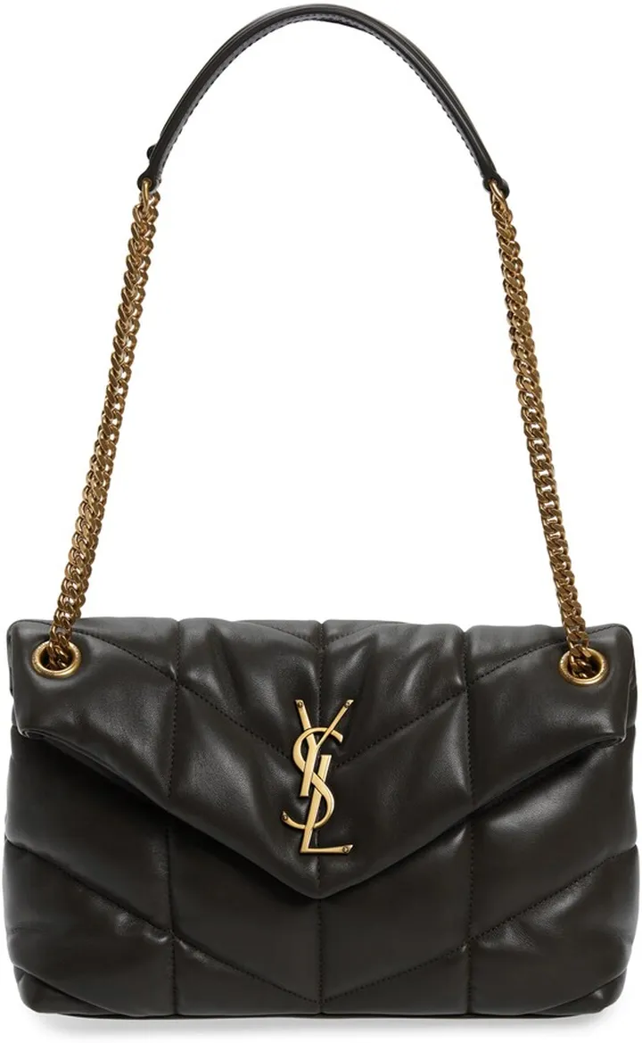 Small Loulou Leather Puffer Bag
