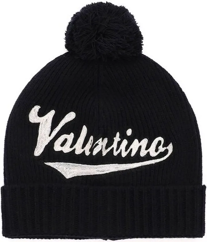 Valentino Logo Detailed Beanie
