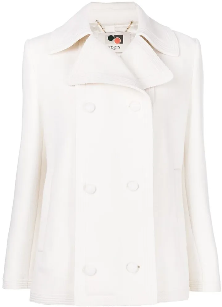 Double-Breasted Wool-Cashmere Coat