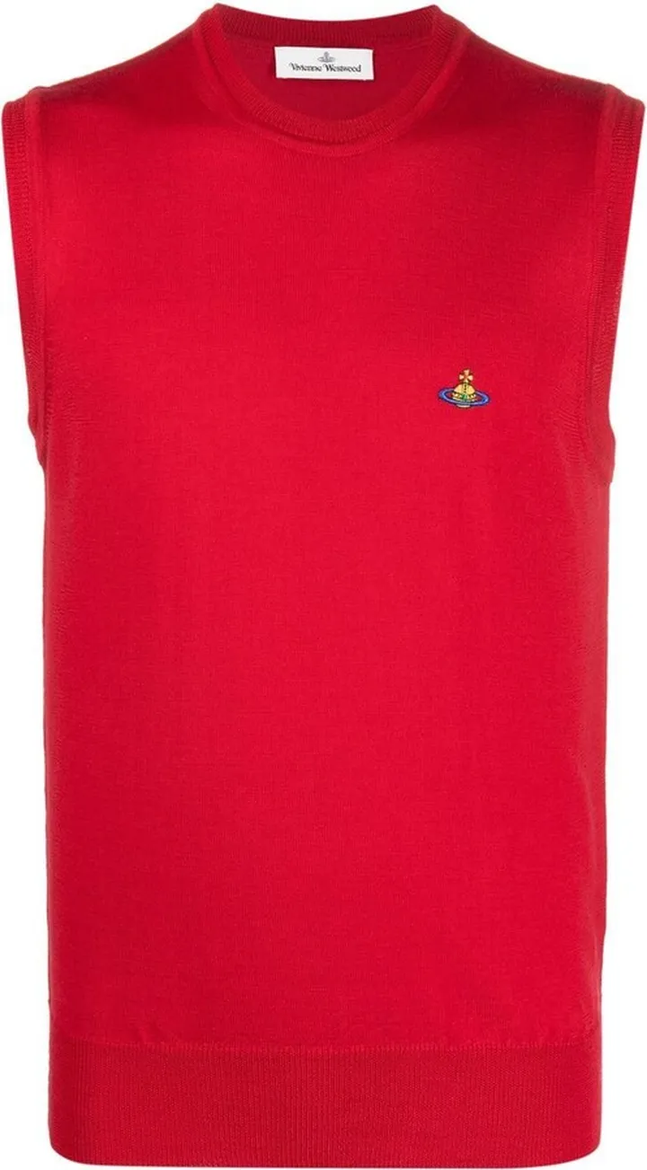 Logo-Embroidered Sweater Vest