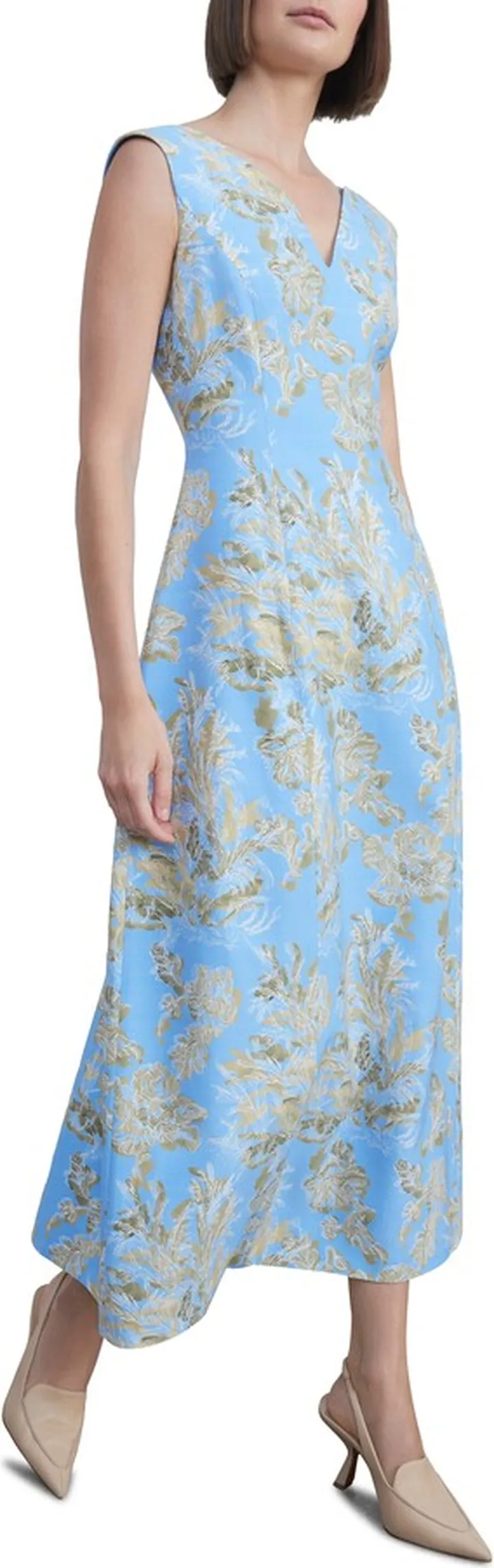 Portrait Neck Tulip Dress