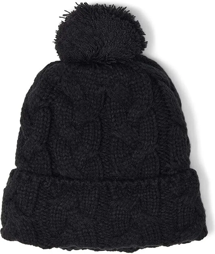 The North Face Cable Minna Pom Beanie (TNF Black) Caps