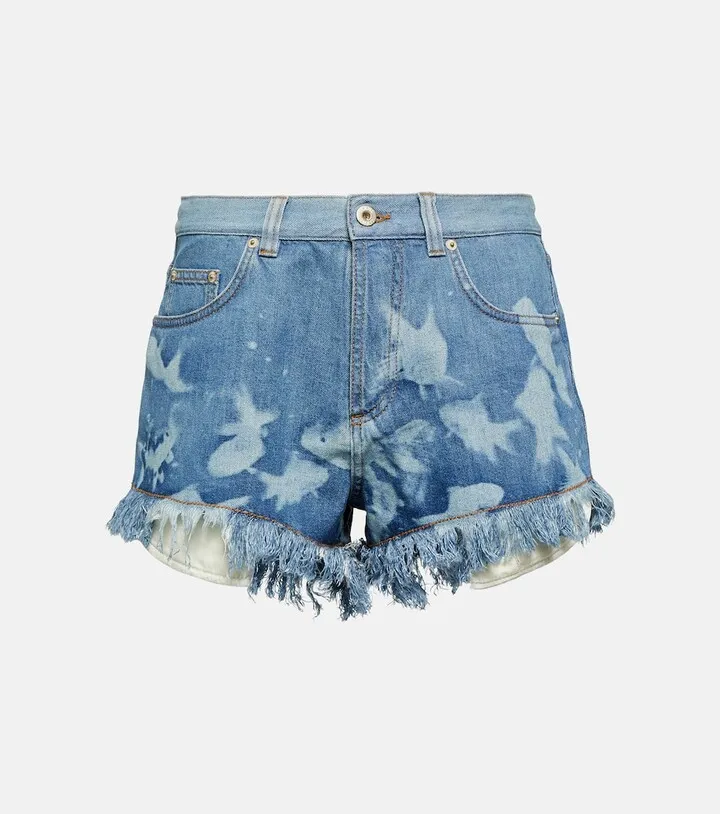 Paula’s Ibiza printed denim shorts