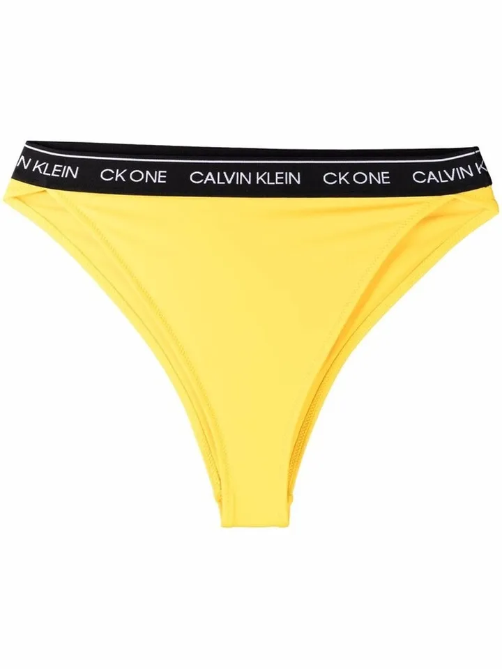 Logo-Waistband Bikini Bottoms