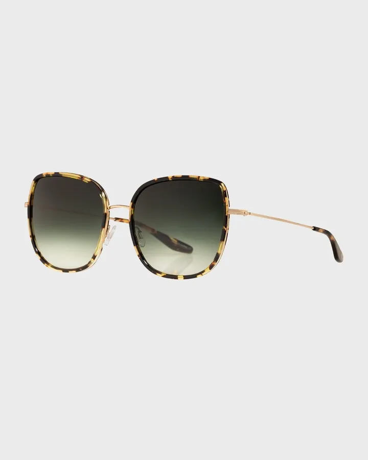 Vega Acetate & Titanium Butterfly Sunglasses
