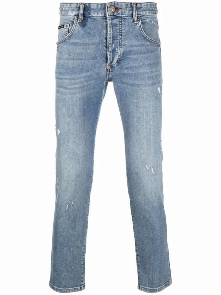 Skinny-Cut Denim Jeans