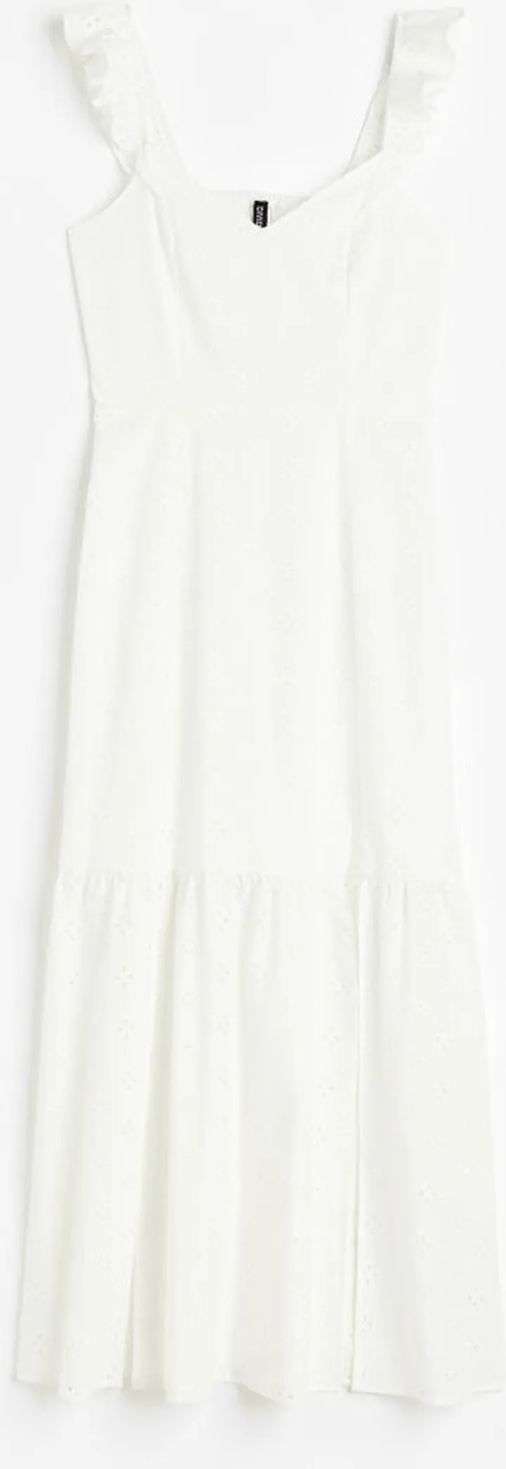 Open-backed Dress with Eyelet Embroidery