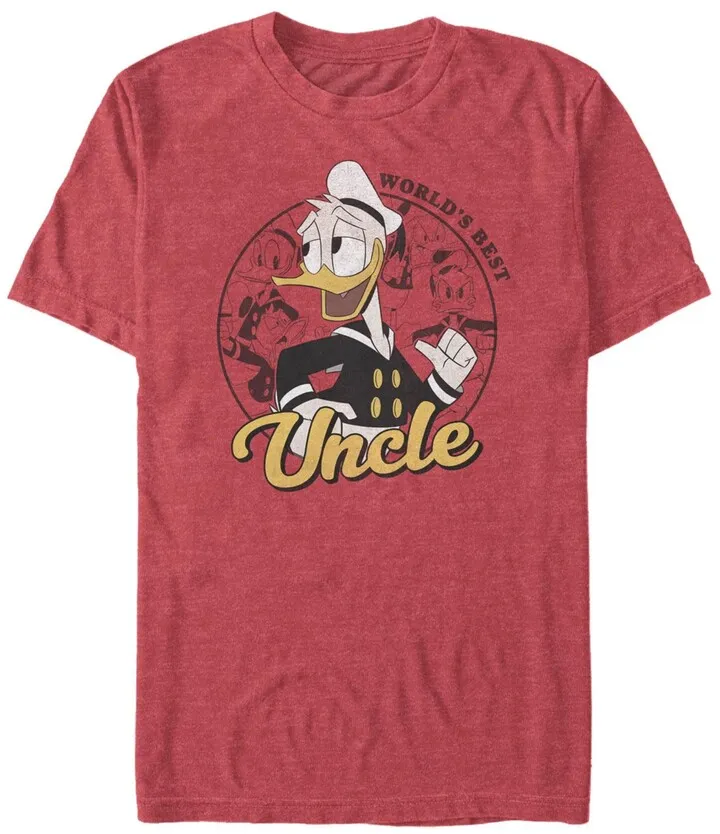 Men's Duck Tales Donald Duck Uncle Short Sleeve T-shirt