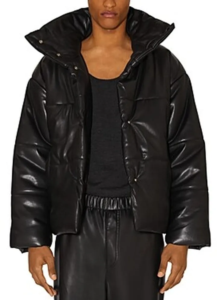 Nanushka Hide Vegan Leather Puffer Coat