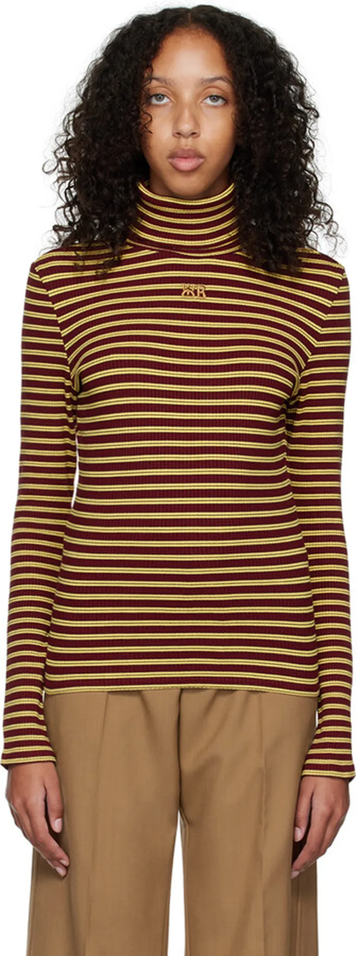 Wales Bonner Burgundy Sonic Turtleneck