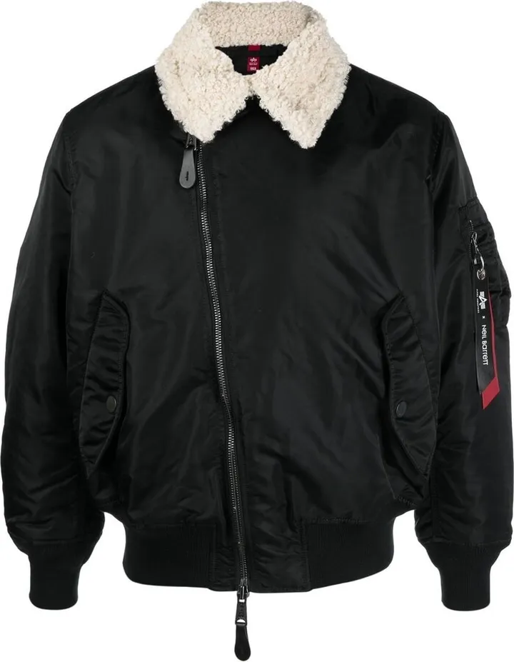 x Alpha Industries faux-shearling bomber-jacket