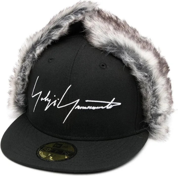 Faux-Fur Trimmed Cap