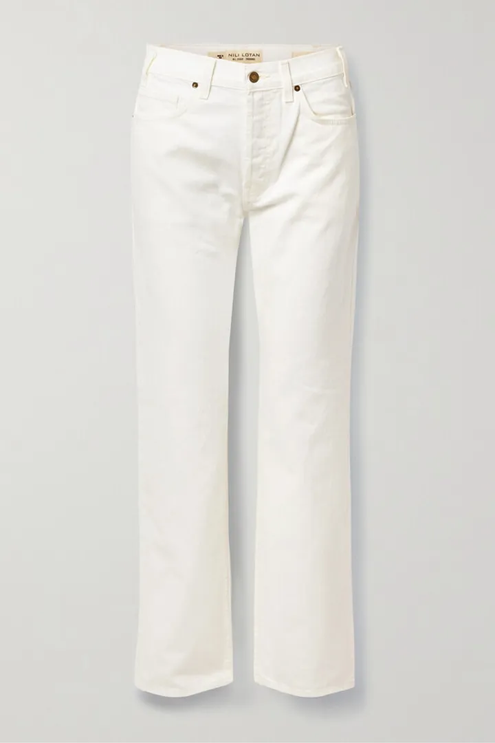 Nili Lotan - Smith Cotton-twill Straight-leg Pants - Cream