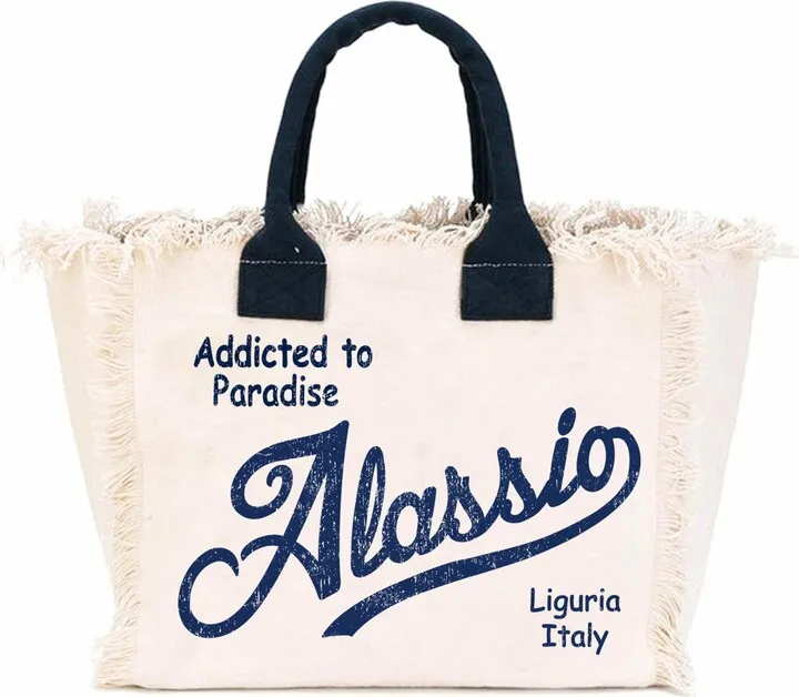 Vanity Canvas Shoulder Bag With Alassio Print