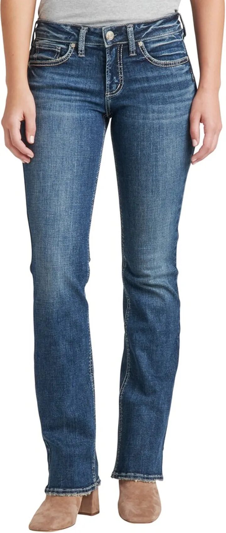 Britt Low Rise Slim Bootcut Jeans
