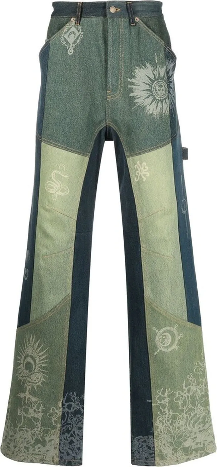 Petrichor patchwork jeans