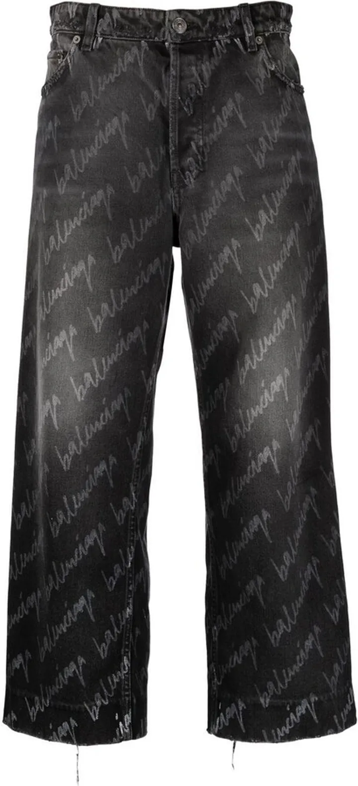 Logo-Print Cropped Pants