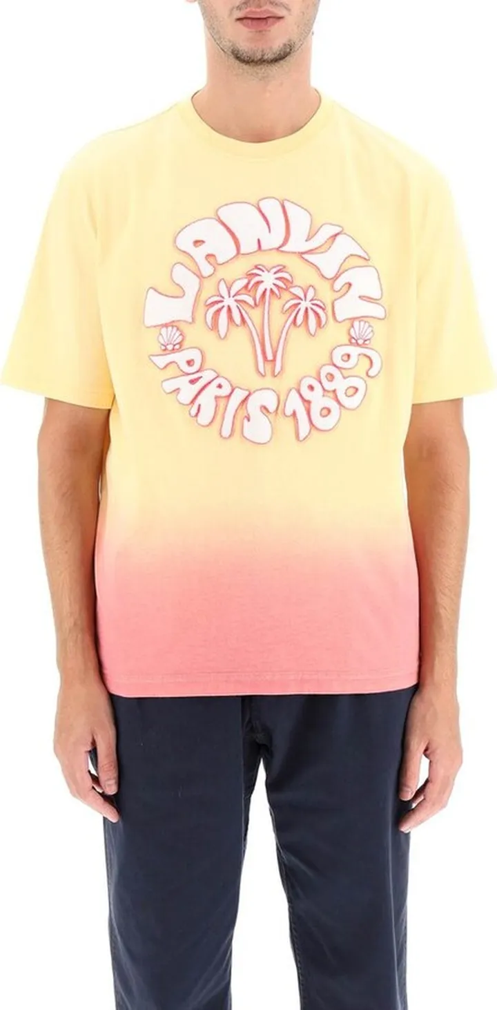 Lanvin Logo Embossed Crewneck T-Shirt