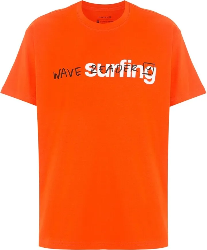 slogan print short-sleeve T-shirt