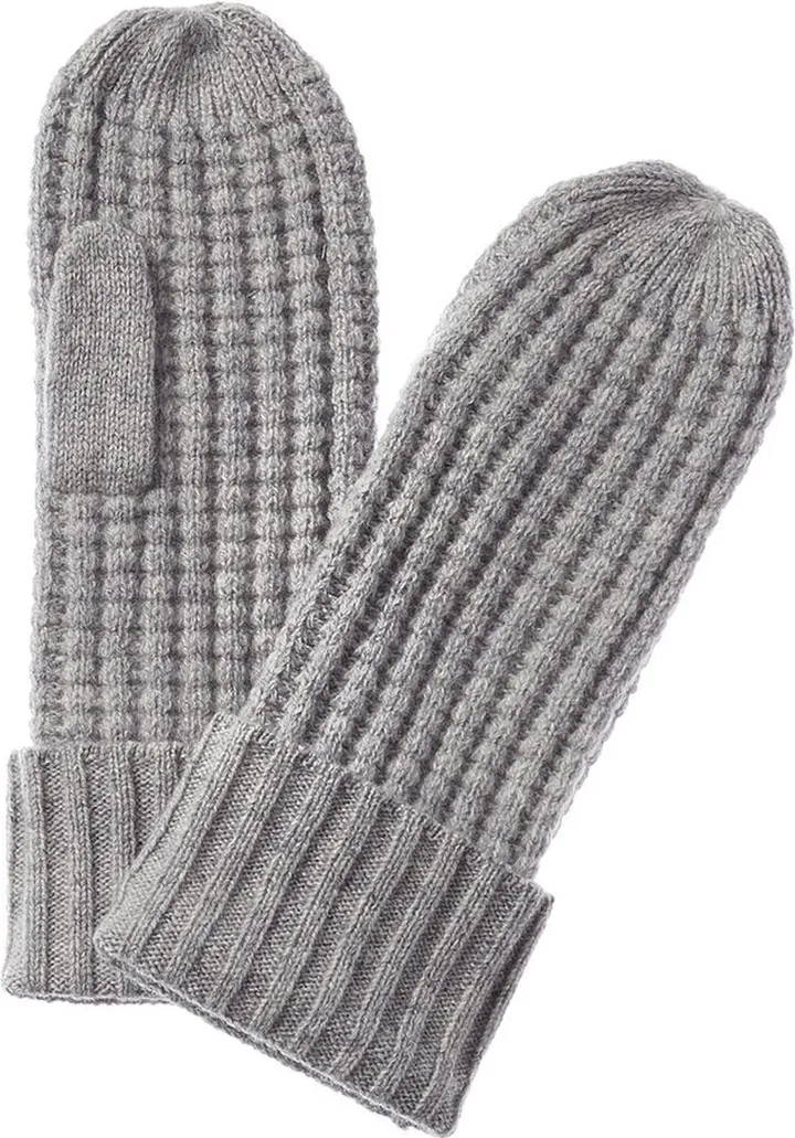 Hannah Rose Waffle Stitch Wool Mittens