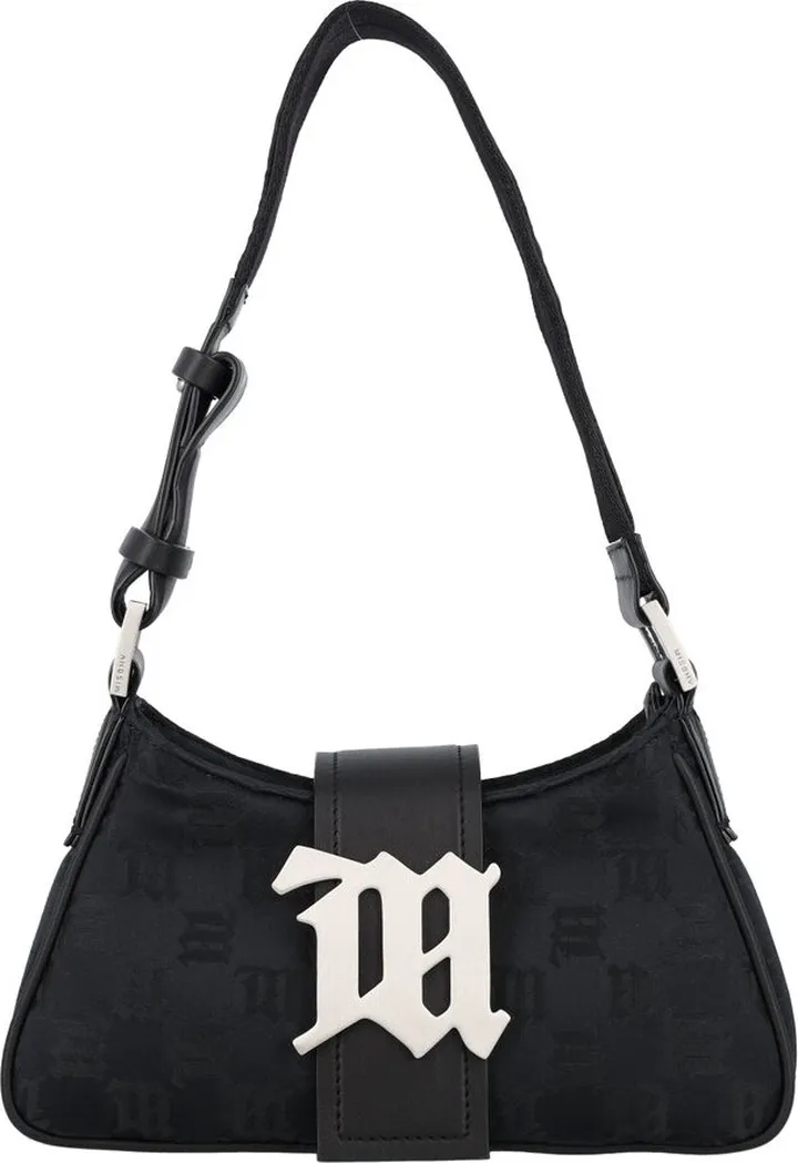 Misbhv Logo Plaque Zipped Shoulder Bag