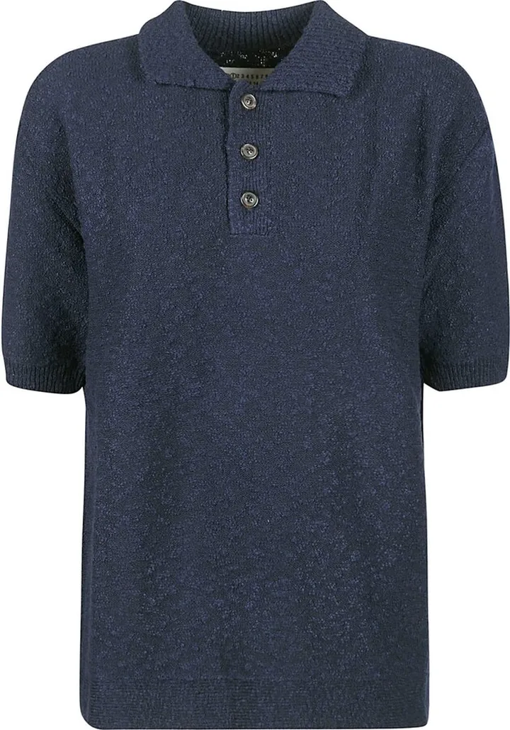 Rear Logo Knit Polo Shirt