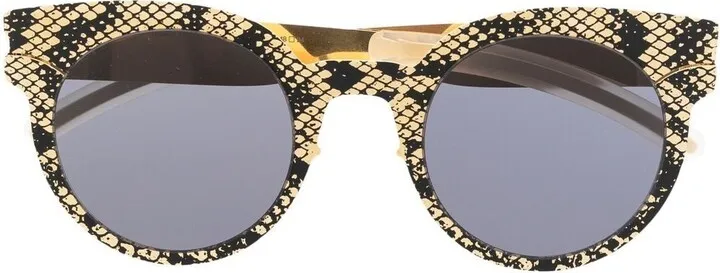 Python round-frame sunglasses
