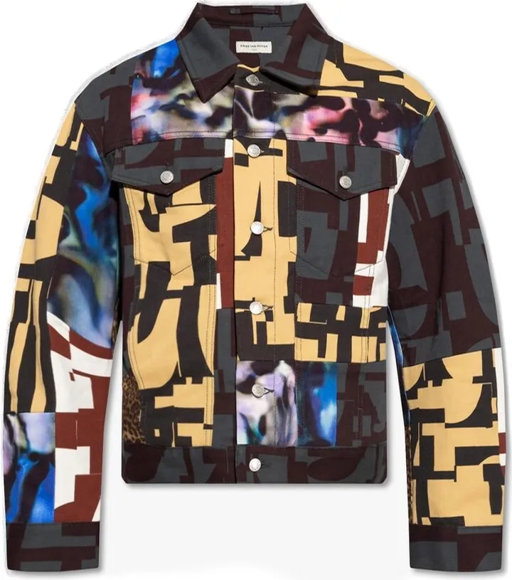 Patterned Denim Jacket